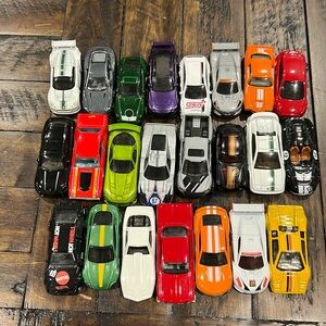 Lot of 23 hot wheels.